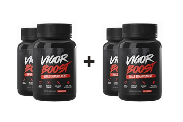 VigorBoost four capsule bottles